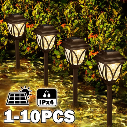Solar Pathway Lights for Yard & Lawn Edges – 4/6/8 Pack