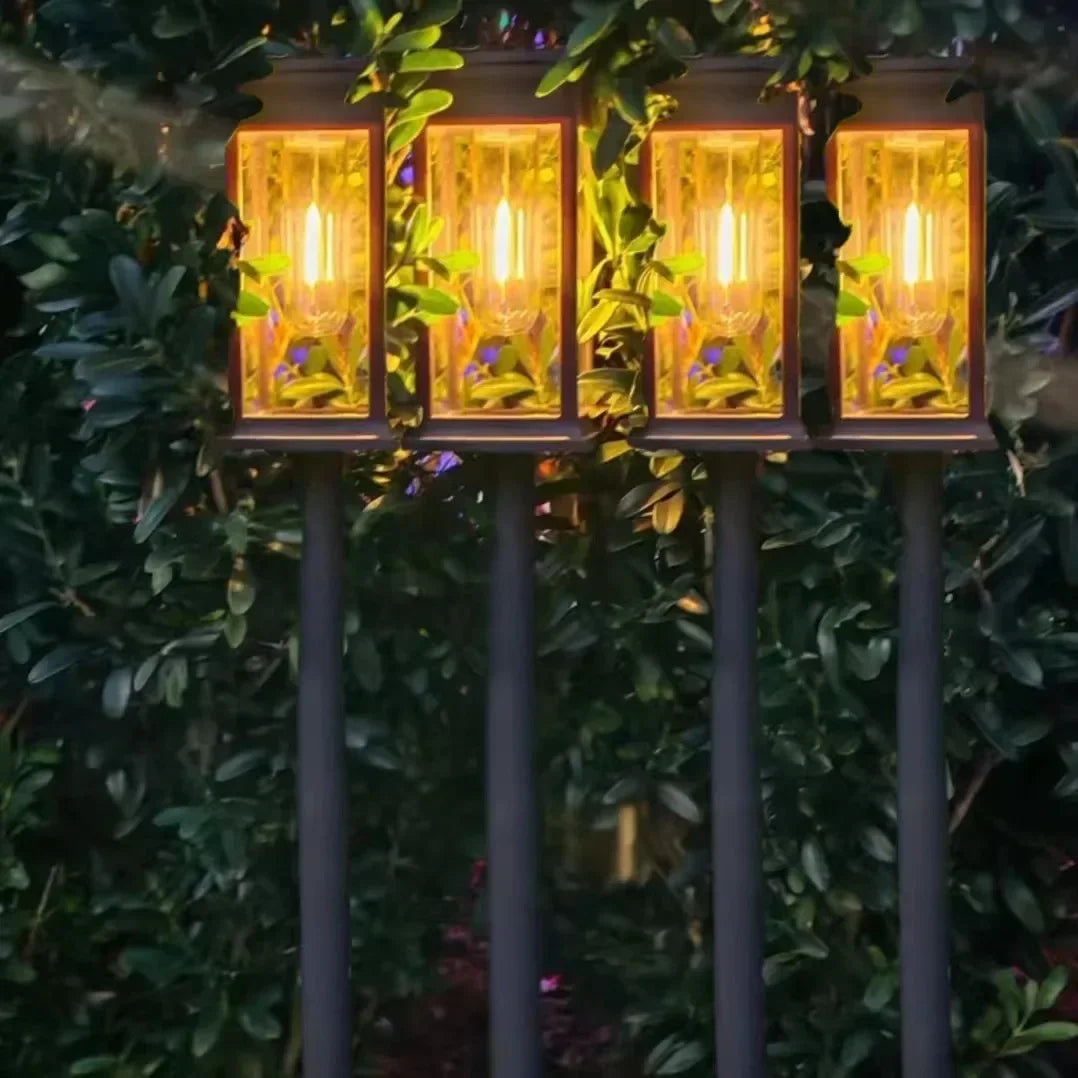 Vintage Solar Pathway Lights for Garden Walkways & Lawn Edges – 4/6/8 Pack
