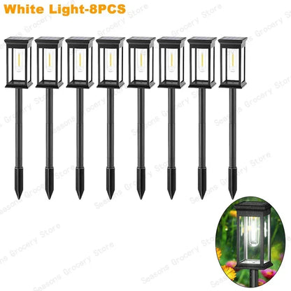 Vintage Solar Pathway Lights for Garden Walkways & Lawn Edges – 4/6/8 Pack