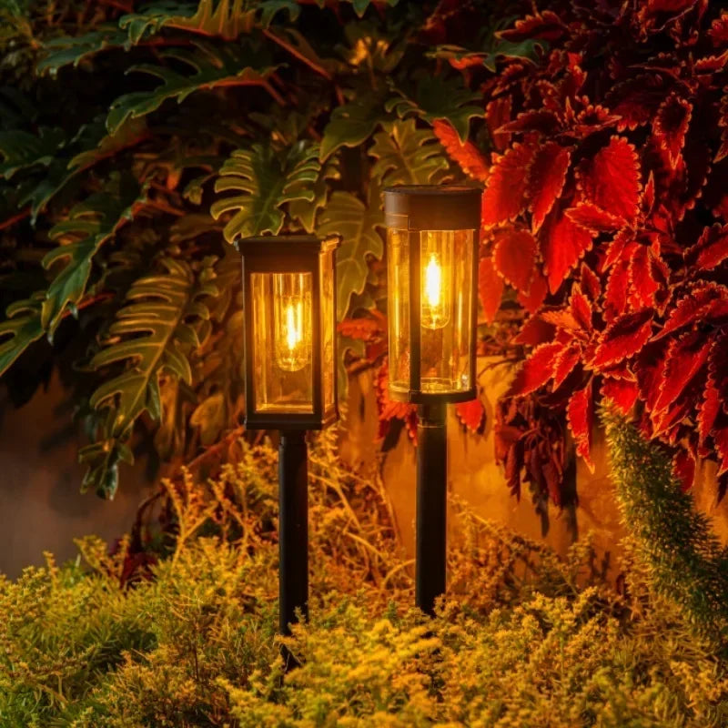 Vintage Solar Pathway Lights for Garden Walkways & Lawn Edges – 4/6/8 Pack