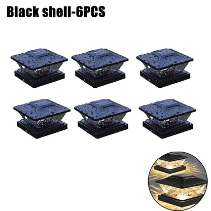 Solar Pillar Lights for Gate Posts & Fence Columns – 2/4/10 Pack