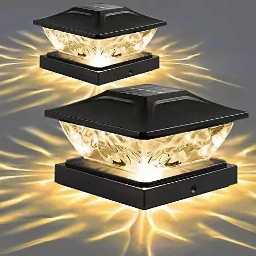Solar Pillar Lights for Gate Posts & Fence Columns – 2/4/10 Pack