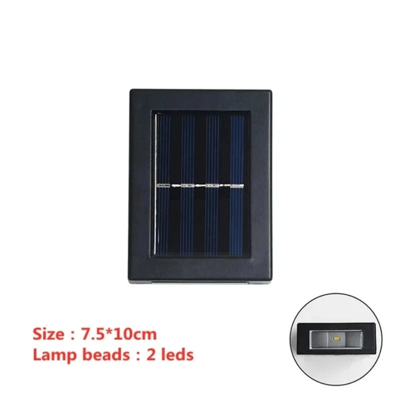 Solar Wall Lights with Dusk-to-Dawn Sensor for Porch & Fence – 6/8/12 LED