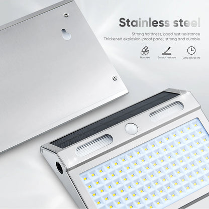 Solar Sensor Wall Light for Doors & Garden Railings – 112 LED