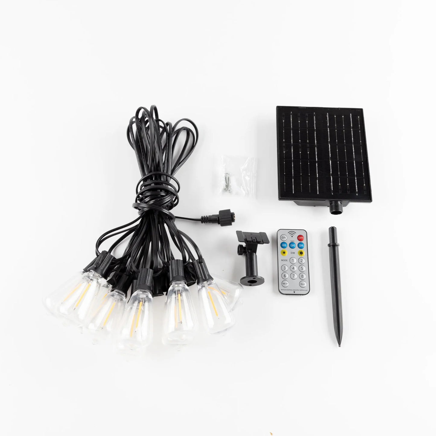 Solar G40 Globe String Lights for Patios & Backyard Bistros – 33/49/59 ft