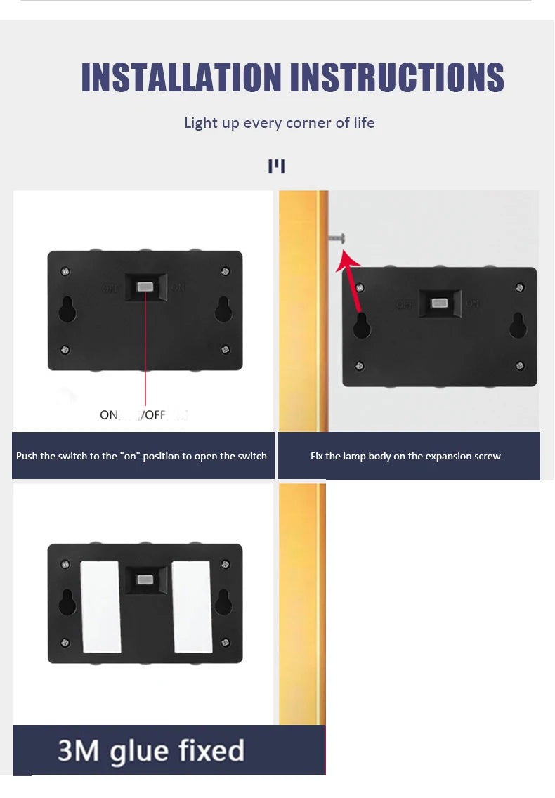 Solar Wall Lights with Dusk-to-Dawn Sensor for Porch & Fence – 6/8/12 LED