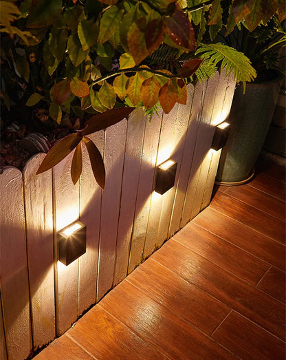 Solar Wall Lights with Dusk-to-Dawn Sensor for Porch & Fence – 6/8/12 LED