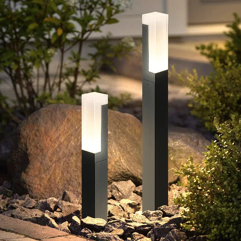 LED Garden Landscape Lights Outdoor Aluminum Waterproof Pathway Lawn Street Lamp 27-60CM