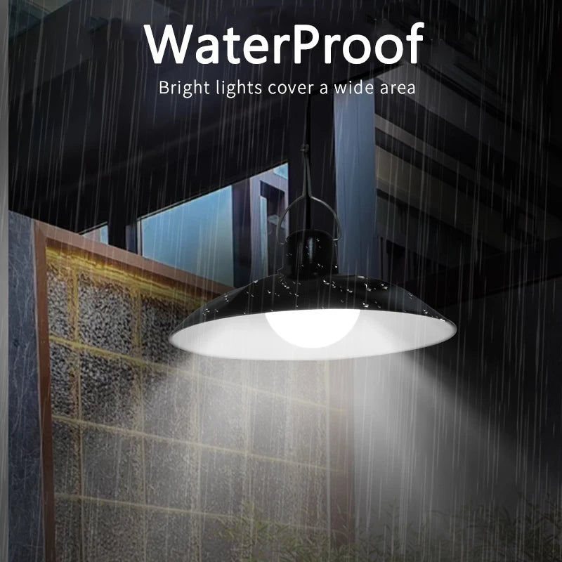Solar Pendant Light with Remote Control for Sheds & Patios – Single/Double Head