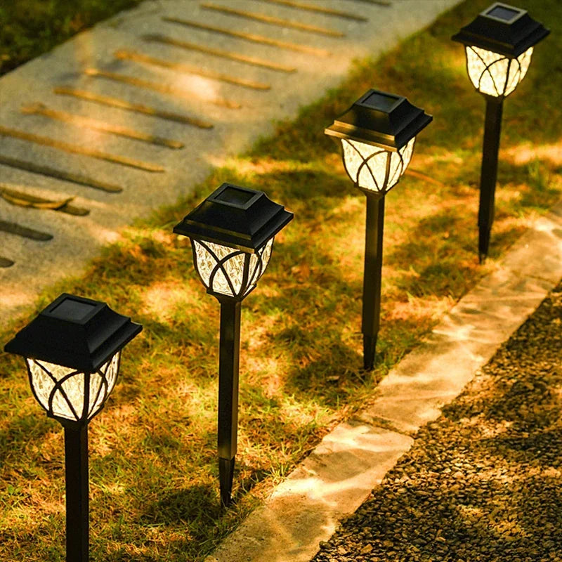 Solar Pathway Lights for Yard & Lawn Edges – 4/6/8 Pack