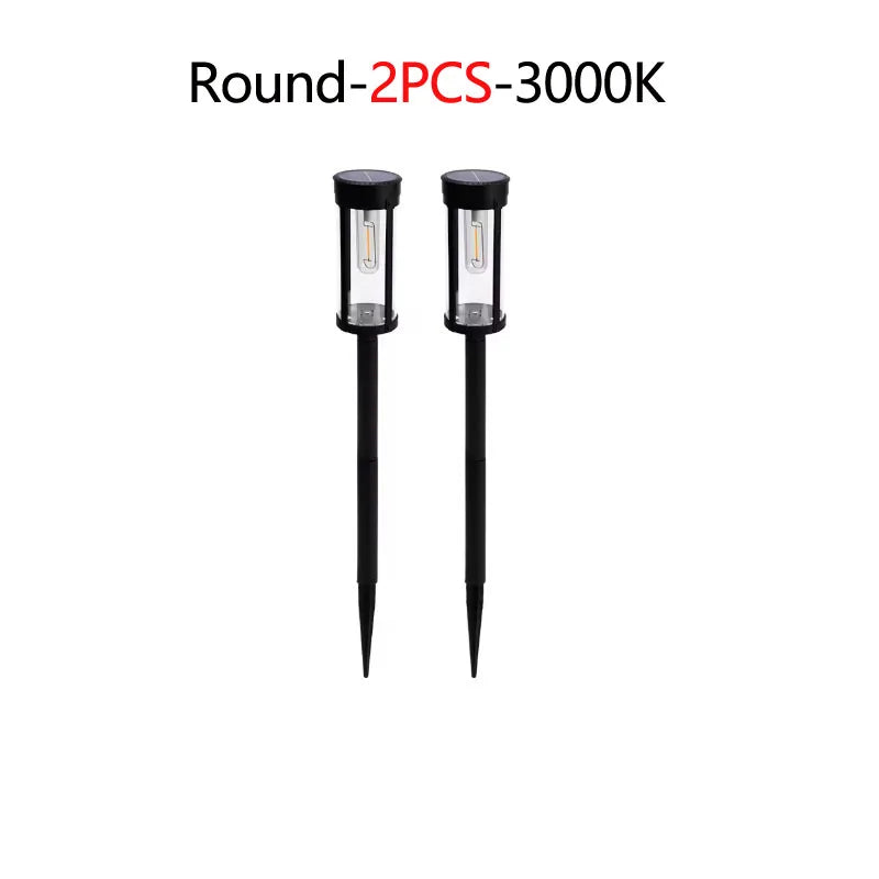 Retro Solar Pathway Lights for Garden Walkways & Backyard Paths