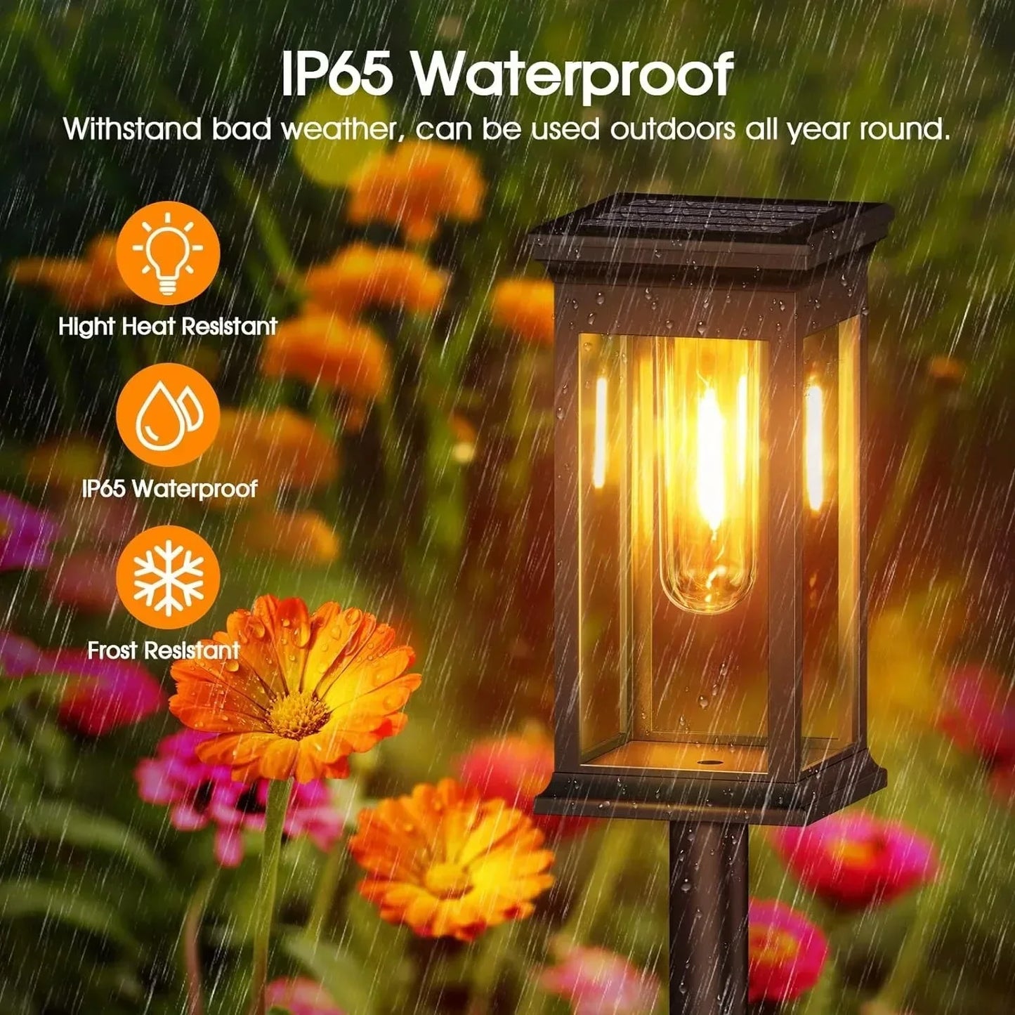 Vintage Solar Pathway Lights for Garden Walkways & Lawn Edges – 4/6/8 Pack