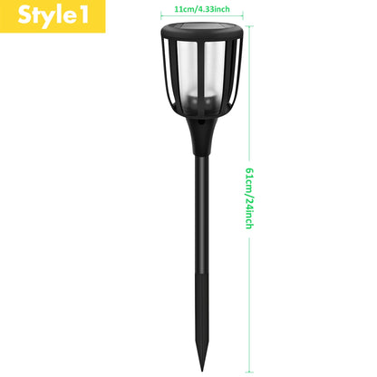 Solar Flame Torch Lights for Garden Paths & Lawn Edges – 1/2 Pack