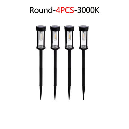 Retro Solar Pathway Lights for Garden Walkways & Backyard Paths