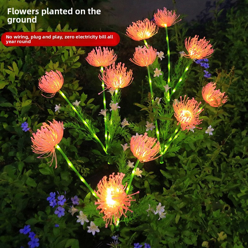 Solar LED Hydrangea Garden Stake Light