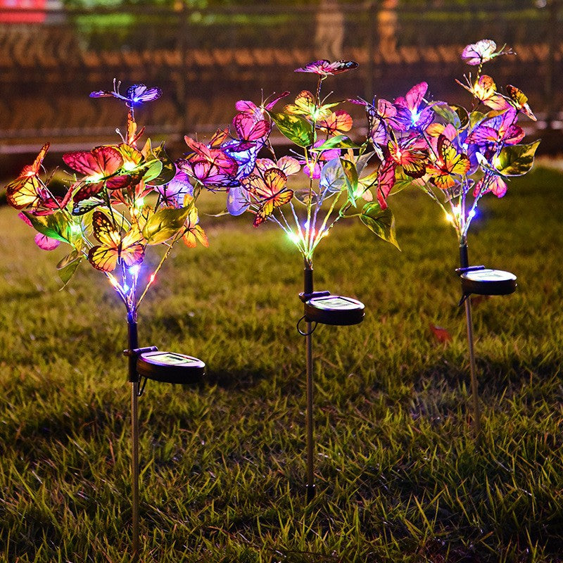 Solar Floral Garden Stake Lights for Pathways & Garden Beds