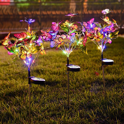 Solar Floral Garden Stake Lights for Pathways & Garden Beds