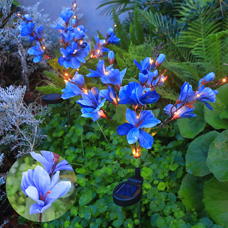 Solar Floral Garden Stake Lights for Pathways & Garden Beds