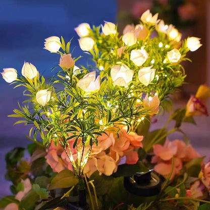 Solar Floral Garden Stake Lights for Pathways & Garden Beds