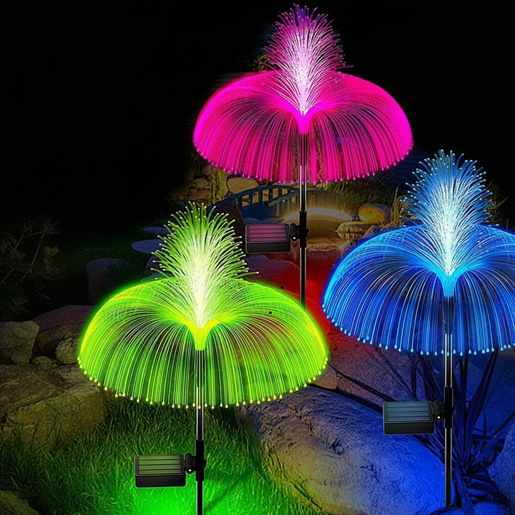 Solar Floral Garden Stake Lights for Pathways & Garden Beds