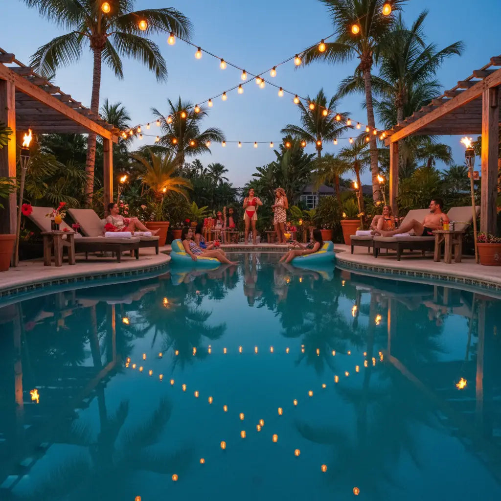 98FT 50 Bulbs Solar G40 Globe String Lights Outdoor Patio