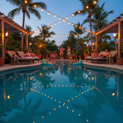 98FT 50 Bulbs Solar G40 Globe String Lights Outdoor Patio