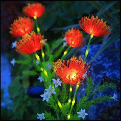 Solar Floral Garden Stake Lights for Pathways & Garden Beds