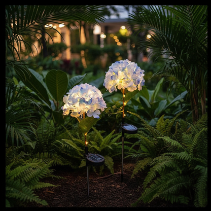 Solar Floral Garden Stake Lights for Pathways & Garden Beds
