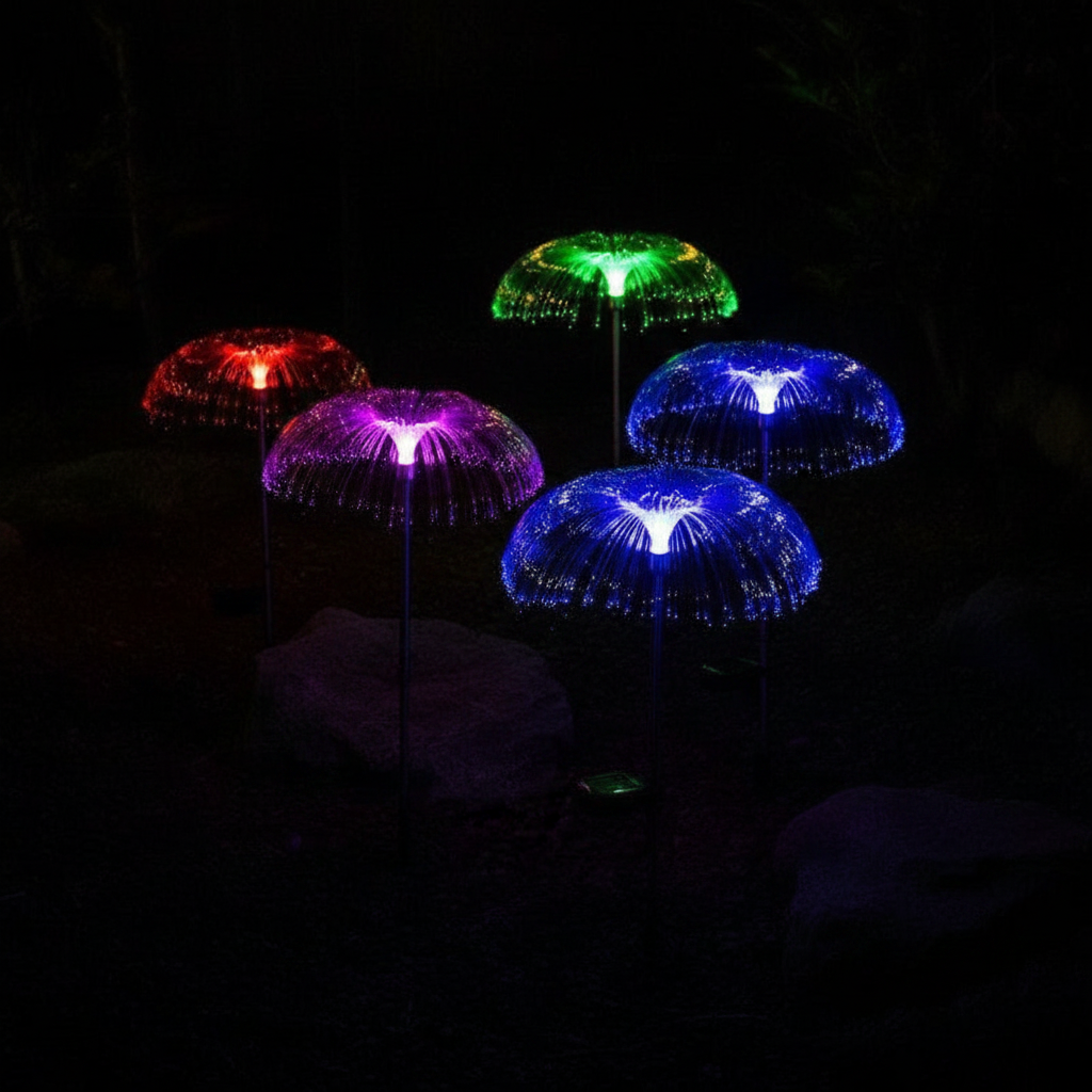Solar Floral Garden Stake Lights for Pathways & Garden Beds